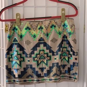 Aztec Mini Skirt